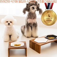 스탠다드펫 강아지 식기테이블 1구 고양이 헥사볼 밥그릇받침대 반려견 반려묘 식기받침대