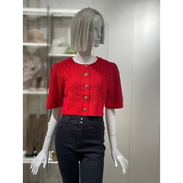 [파주점] 케이블 볼륨 반소매 가디건(EQ4KG461)