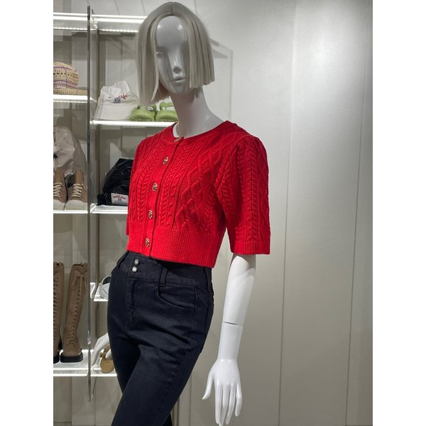 [파주점] 케이블 볼륨 반소매 가디건(EQ4KG461)