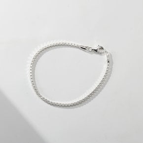 Silver925 스퀘어 박스 체인 팔찌_소타입