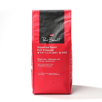 글로벌푸드 폴바셋 시그니처 블렌드 불 포텐셜 커피 1kg / 아메리카노 원두