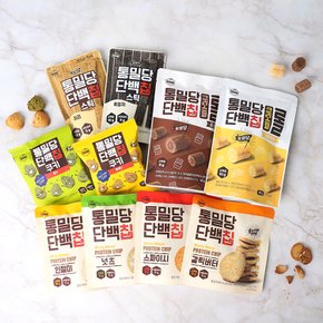 밀가루 제로! 단백질 과자 통밀당 단백칩 갈릭버터 (45g*24개)