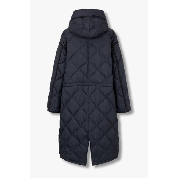 항아리 퀼팅 후디 경량 롱 다운점퍼 9195414025056