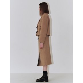 Duffle Wrap Skirt_Camel Beige