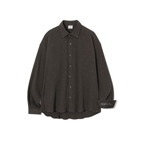 Waffle Cotton Shirt S103 Matte Brown