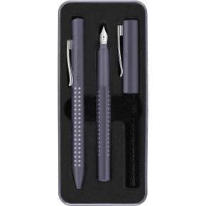 미국 파버카스텔 만년필 Faber-Castell Fountain pen M/Ballpoint set Grip 2010 dapple gray 17