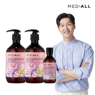 메디올 두피청정 탈모완화 피치블라썸 샴푸 480ml 2개+100ml 1개