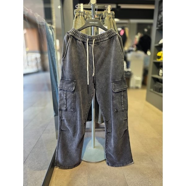 [시흥점] 피그먼트워싱 헤비쭈리 카고팬츠(남여공용)/JFZZ80A58BK