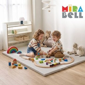 실리케어 아기유아 층간소음 놀이방 3단 항균형 폴더매트 85x138 그레이