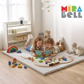실리케어 아기유아 층간소음 놀이방 3단 항균형 폴더매트 85x138 그레이
