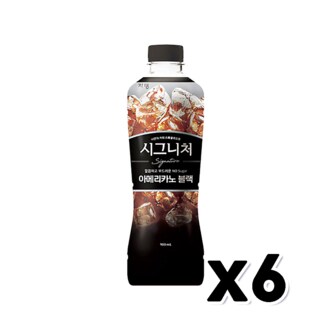  쟈뎅 시그니처 아메리카노블랙 대용량커피음료 900ml x 6개