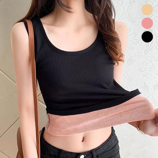 확대된 대표 여성 라운드넥 기모 안감 민소매 URK-225(1)