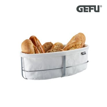 게푸 타원 빵보관함 화이트