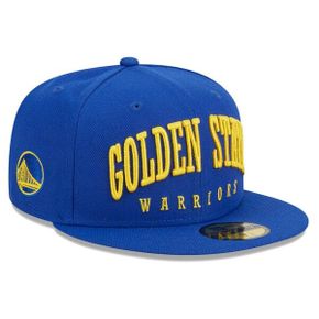 [해외] 972588 뉴에라 모자 NBA 골든스테이트 워리어스 Big Arch Text 59FIFTY Fitted Hat Royal