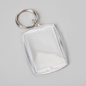 아크릴 액자 키링 사진 홀더 사각 4.3x5.5cm