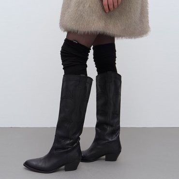 레이브 Ribbed Knee-socks VX4WK002_2color