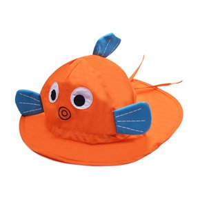 키즈 모자 플랩캡 Orange fish hat - 오렌지