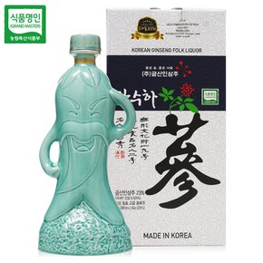 김창수 명인 금산인삼주 장수하삼 도자기23도 500ml