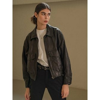 시야쥬 SIOT4022 Italian Lambskin Washing Bomber JK
