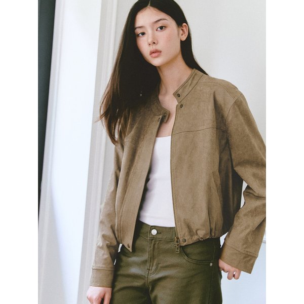 스웨이드 집업 자켓(MOECJK05MBR)