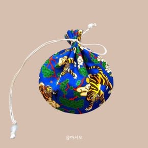 한복 소품 호작도 복주머니