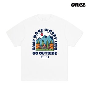 원즈 OZ 반팔티 CAMP OUTSIDS (OZ237) 화이트