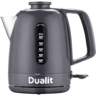  영국 듀얼릿 전기포트 Dualit Domus Kettle 1.5 L 3KW Jug Grey Dual Measuring Windows Fast Bo