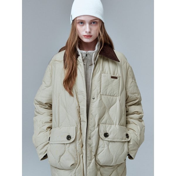 6314 헌팅 다운점퍼 (베이지)