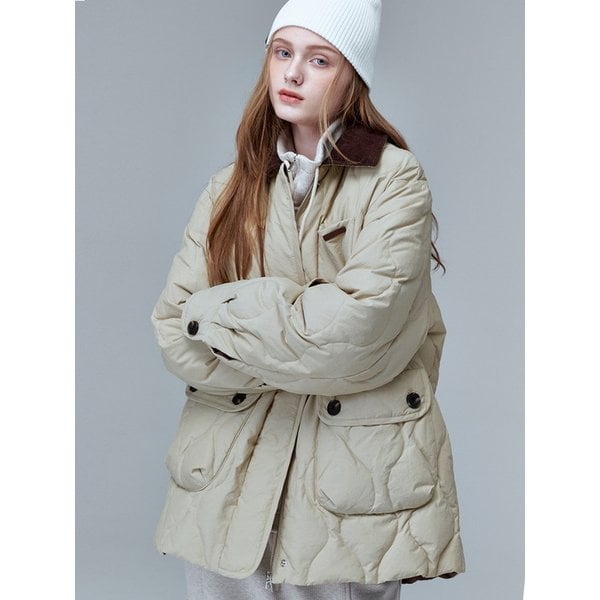 6314 헌팅 다운점퍼 (베이지)