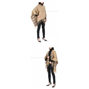 [부산점] [스크래치 상품] h_8071673 ST SLD TO VTG CHK CP 버버리 체크 울 케이프 숄