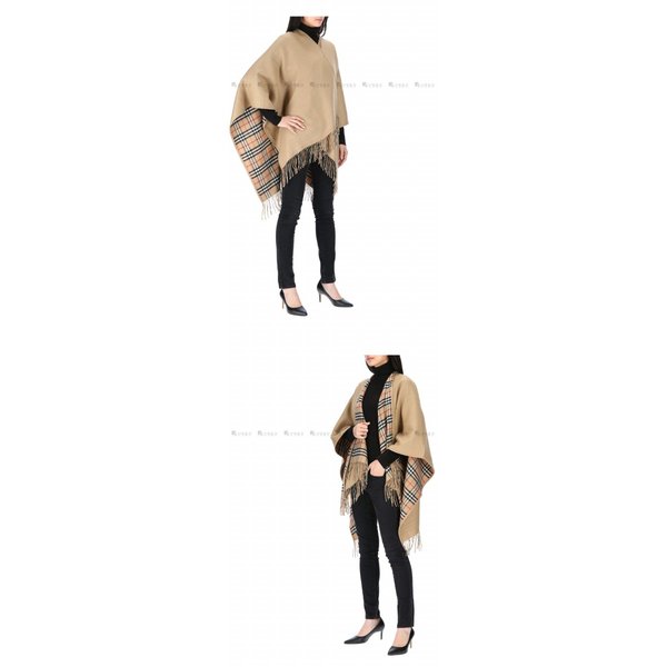 [부산점] [스크래치 상품] h_8071673 ST SLD TO VTG CHK CP 버버리 체크 울 케이프 숄