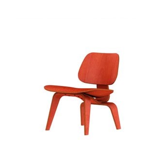 허먼밀러 [허먼밀러 공식딜러] Eames Molded Plywood Lounge Chair, Wood Base (Red)