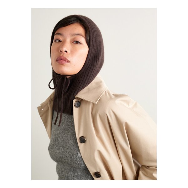 이브살로몬 골지 캐시미어 스누드 브라운 46376663162873912