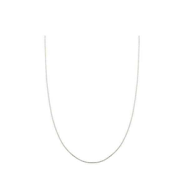 메모리아 큐브 실버화이트 체인 목걸이 TNSSVW13901M