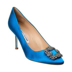 4233168 Manolo Blahnik Hangisi 70 Satin Pump