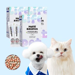 강아지 고양이 종합영양제 멀티밸런스 시니어 노견 30포 종합건강, 60g 3박스