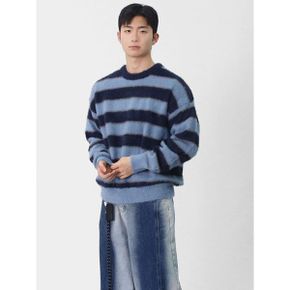 남자 스트라이프 앙고라 브러쉬 니트 SYHT016_P415926292