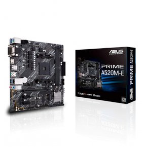 소켓 AM4 호환 마더보드 프라임 A520M-E (마이크로ATX) (아수스 AMD A520 포함)