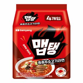 맵탱 흑후추소고기라면 110g 4봉