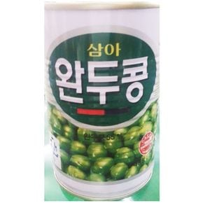 식자재 기타농산물통조림 삼아씨에프 완두콩캔 통조림 업소용 400g X4