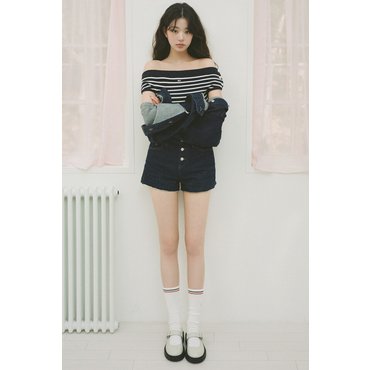 타미진스 [장원영PICK] 여성 크롭 핫 팬츠 T32F1NEQ50TWT1 TOMMY JEANS