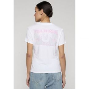 True Religion 트루 종교 크리스탈 V넥 티 - 프린트 티셔츠 옵틱 화이트 8068248