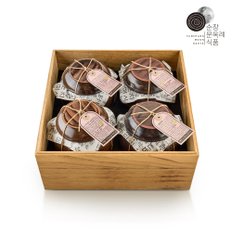 순창문옥례식품 선물세트 특웰빙4호(고추장+된장+모듬+매실 각 1Kg)옹기 오동나무 고급포장