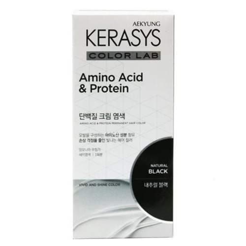 애경 케라시스 컬러랩 단백질크림새치염색 내추럴블랙