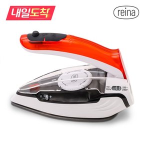 REINA 접이식 스팀 다리미 RI-7031ST 휴대용 파우치 프리볼트 초경량