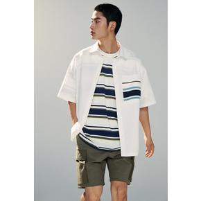 Loose Fit 포켓 디테일 셔츠 화이트 1178844001