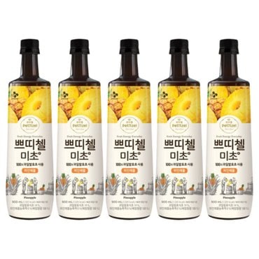  쁘띠첼 미초 파인애플 발효 식초 음료 900ml x 5개