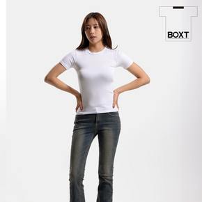 글램매직 티셔츠 기본흰티 숏슬리브 스판쭉티 5컬러 ro77