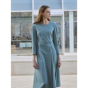 Square neck wrap dress (3color)