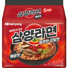 삼양라면 매운맛 120g*5입